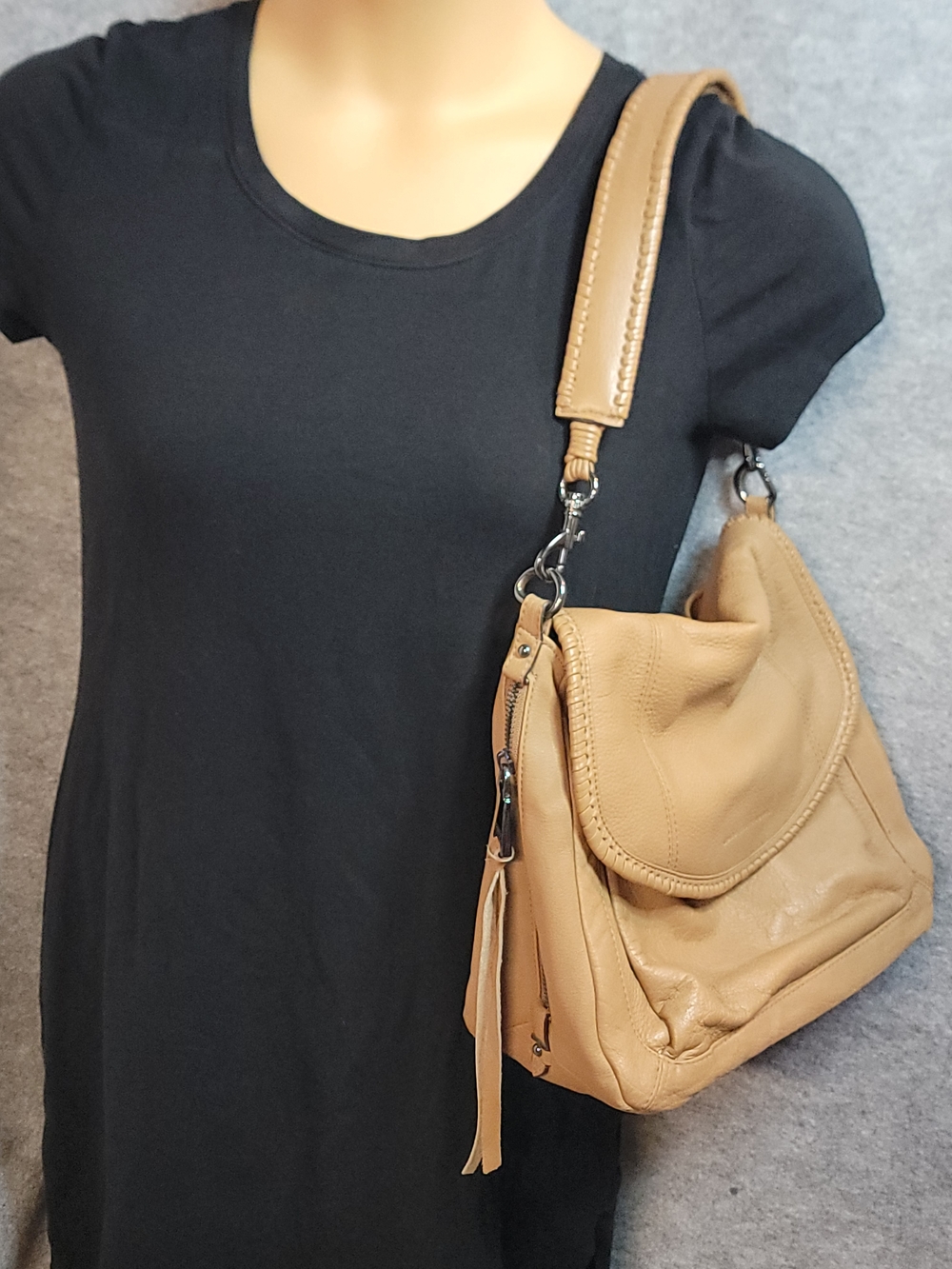 Aimee Kestenberg Tan Leather Shoulder Bag